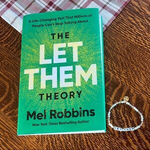 The Let Them Theory Book by Mel Robbins & little words project bracelet